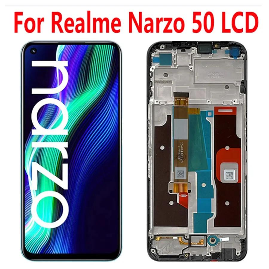 Realme Narzo 50 LCD ÷ ũ ġ г Ÿ ü ǰ,  RMX3286, 6.6 ġ